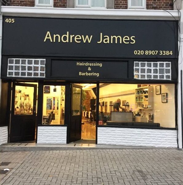 The Andrew James shopfront at 405 Kenton Lane, Harrow